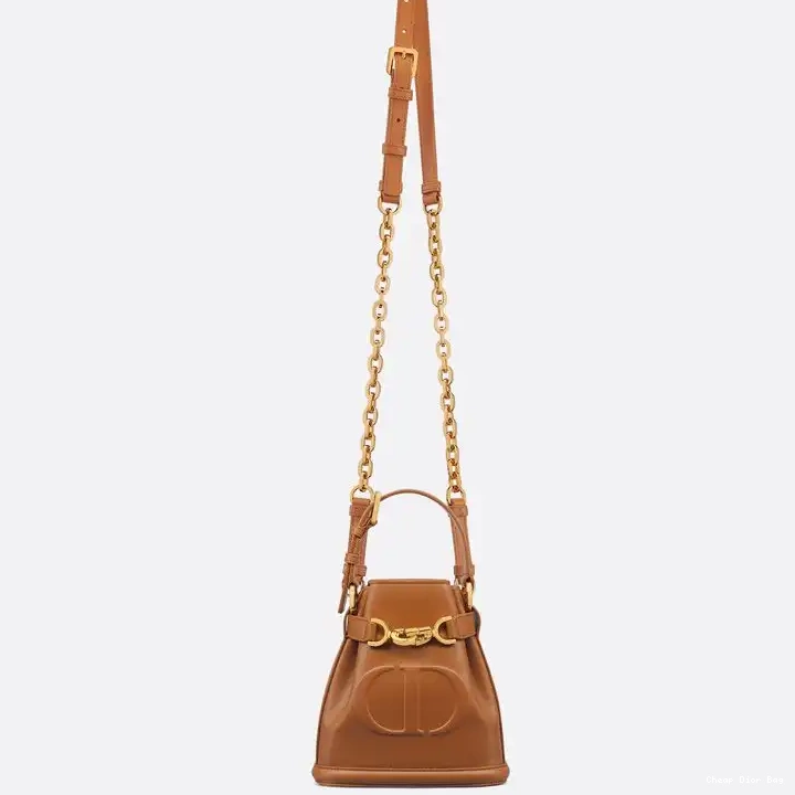 Dior Outlet Bag Small Dior Brown Calfskin CD-Embossed C'est 0509